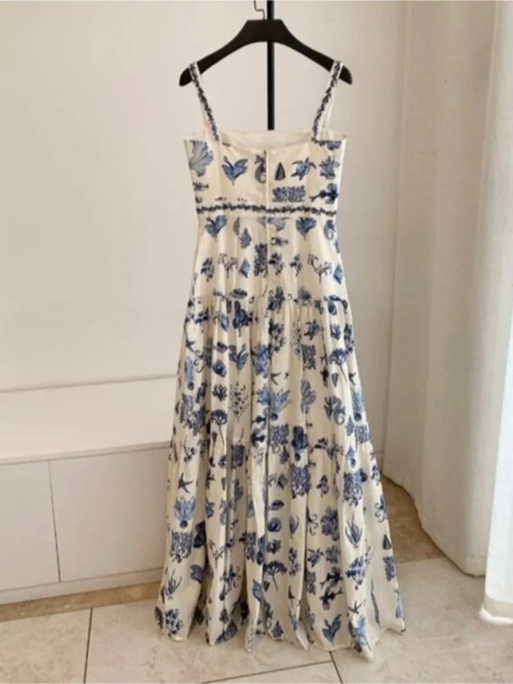 Agua by Agua Bendita Lima printed linen Dress - Picture 7 of 11